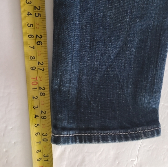 Rock Revival Blue Denim Jeans women's sz. 26 embellished pockets - Picture 9 of 11